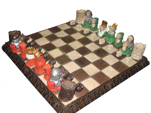 scheletri teschi nel gioco degli scacchi
